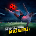 Light up Soccer Ball Official Size 5 for Kids 8-12, LED Rechargeable Leather Soccer Ball with Bag&Pump, Glow in the Dark outside Toys for Boys Girls, Birthday Christmas Gift for Teens Adults