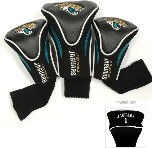 NFL Numbered 1, 3, & X, Fits Oversized Drivers, Utility, Rescue & Fairway Clubs, Velour Lined for Extra Club Protection