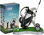 Golf Gifts for Men Golf Pen Holder Stocking Stuffers for Golfers Funny Gifts Unique Office Supplies Desk Decor, Gift for Birthday Christmas Golf Tournament for Boss Dad Husband Golf Lovers